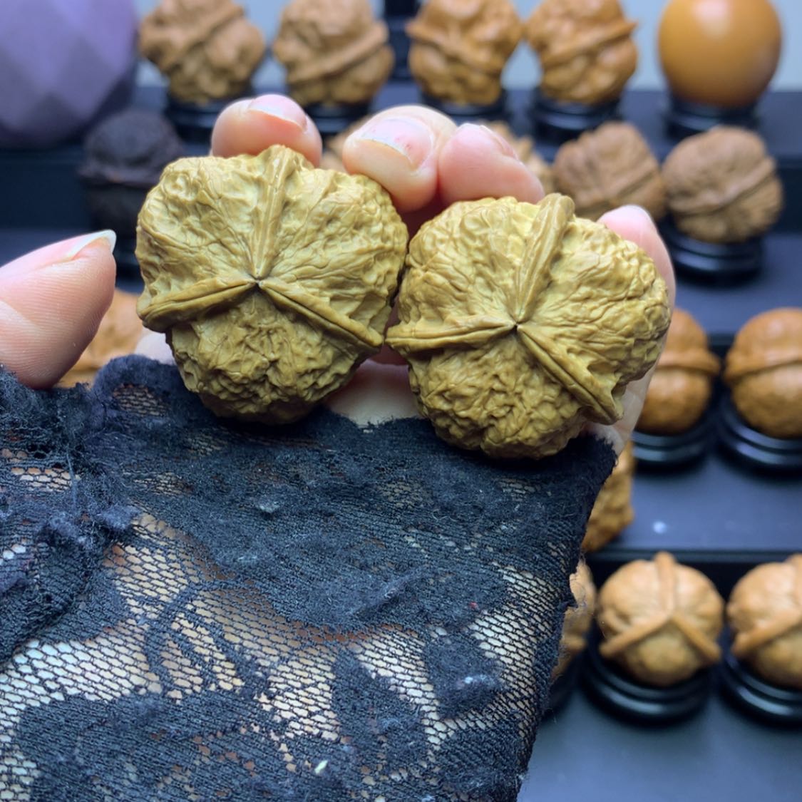 【闪购商品】文玩核桃吊坠七星三棱