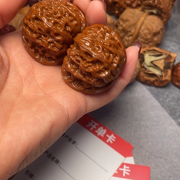 吊坠文玩核桃白狮子