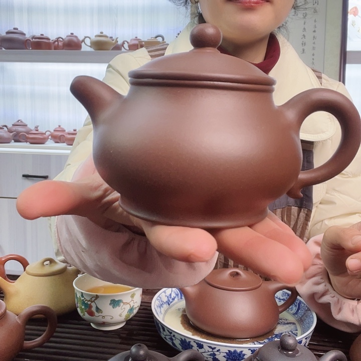 知***乐紫砂茶壶半手底槽清