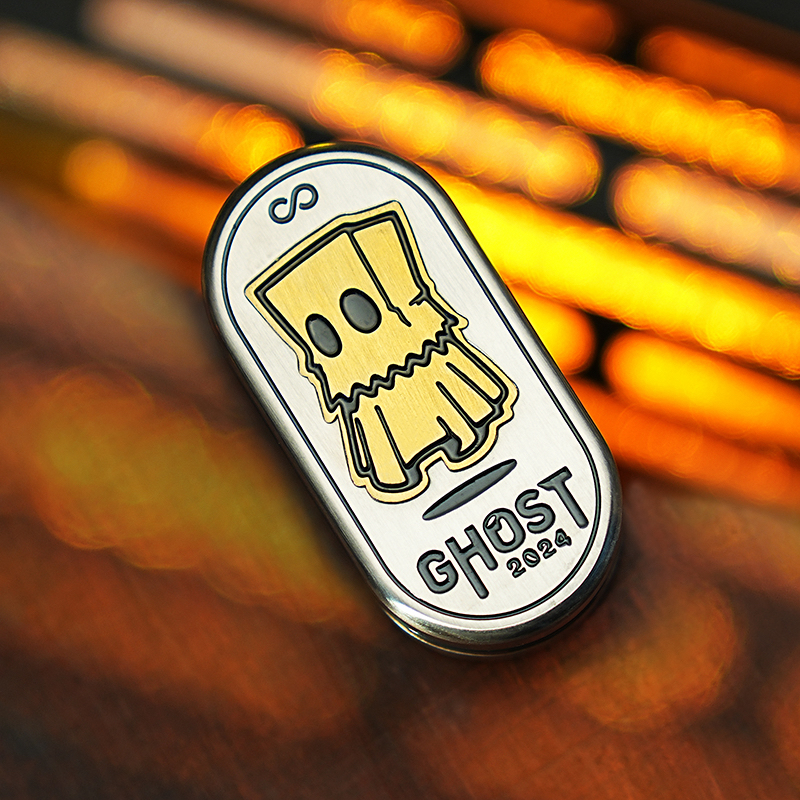 幽灵音叉2.0哈噜玩家edc锆合金推牌解减压黑科技玩具指尖陀螺神器