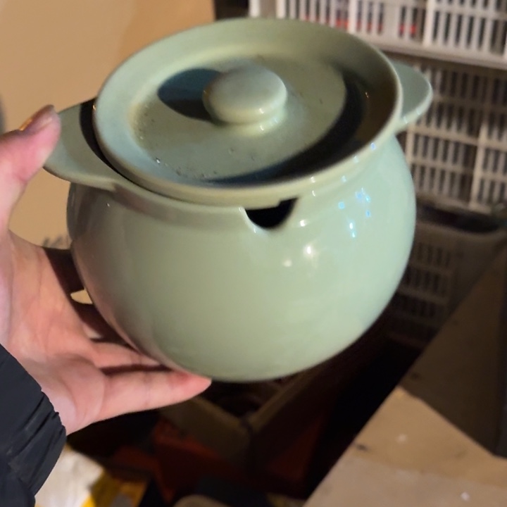 微瑕疵介意勿拍陶瓷器皿S893绿色