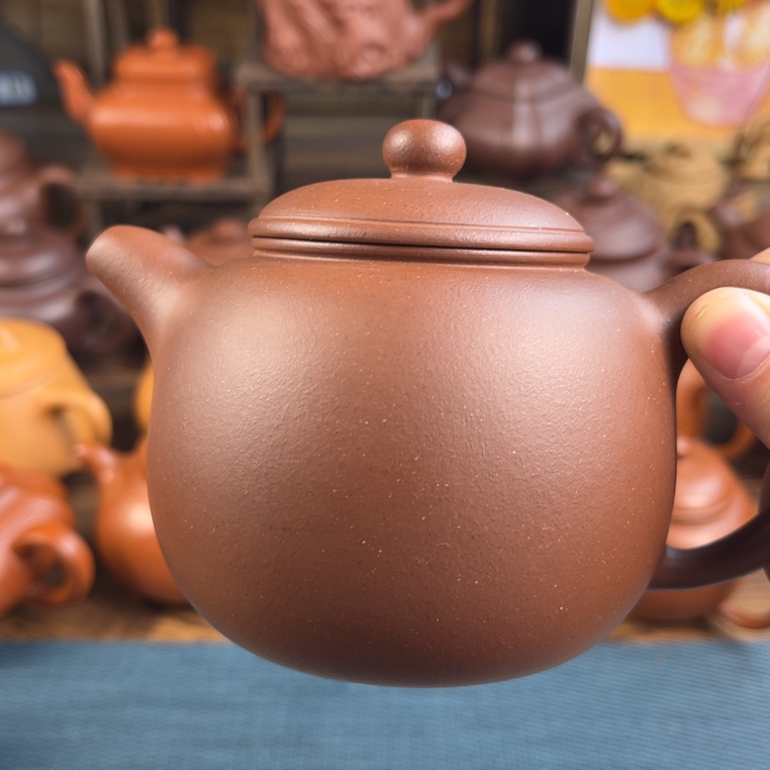 紫砂茶壶手工制作工艺精湛350cc