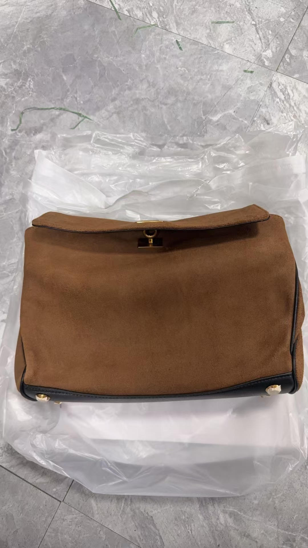 【点点福利】5882棕色【清货有瑕】新款时尚轻奢百搭气质女包