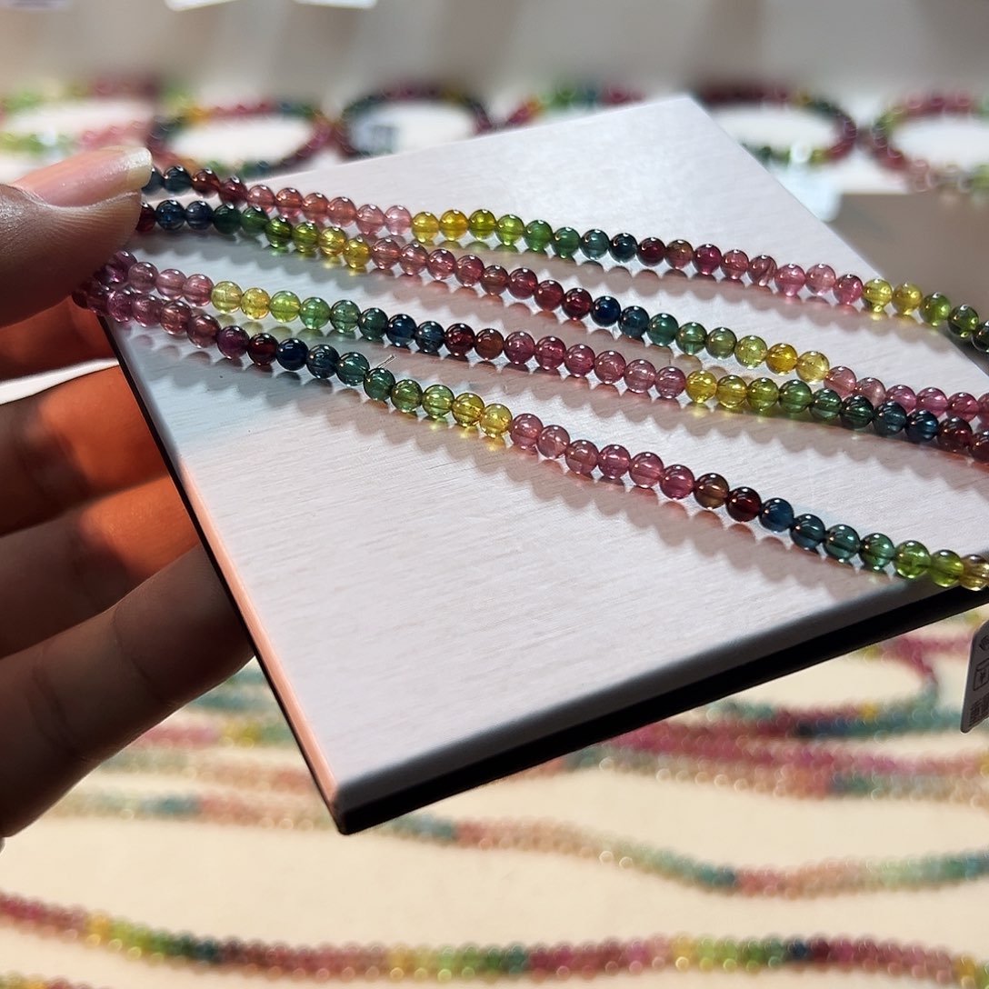 碧玺未镶嵌手链碧玺