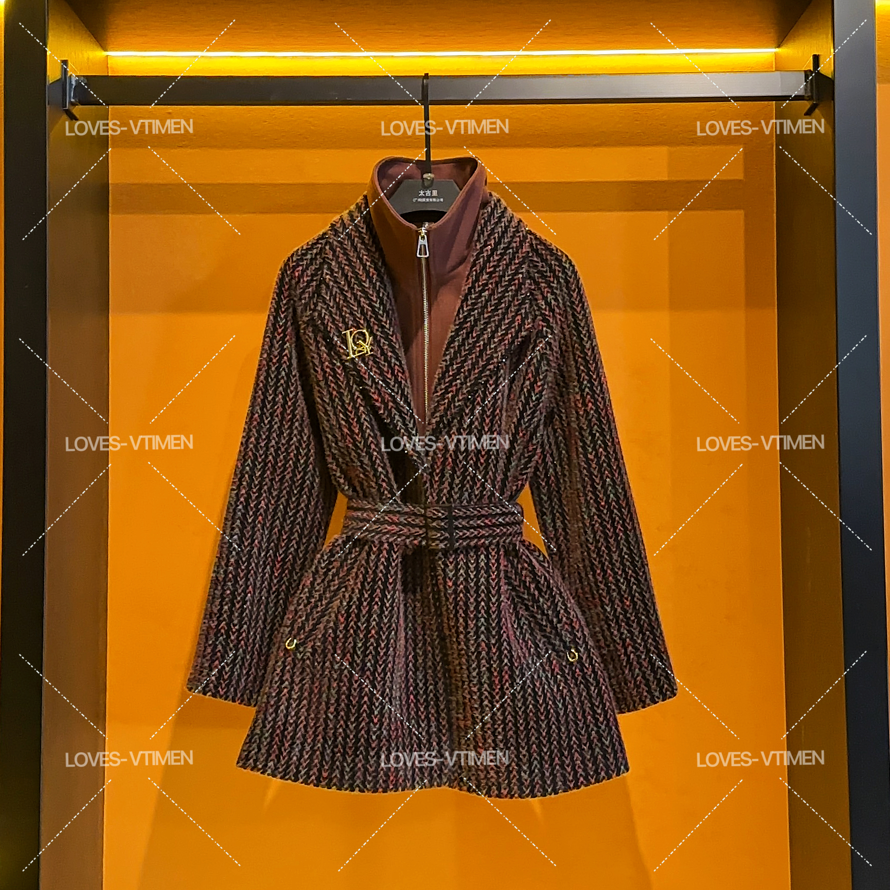 【小鬼专属】羽绒白鸭绒羊毛时尚设计师轻奢显瘦收腰LOVES-A1563