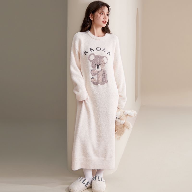 家居服毛绒保暖长袖