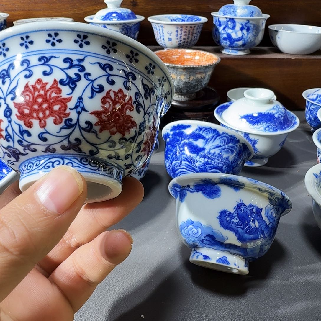 路***欢泥塑主人杯手工手绘