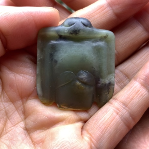 【闪购商品】未镶嵌岫岩河磨玉（透闪石质玉）挂件
