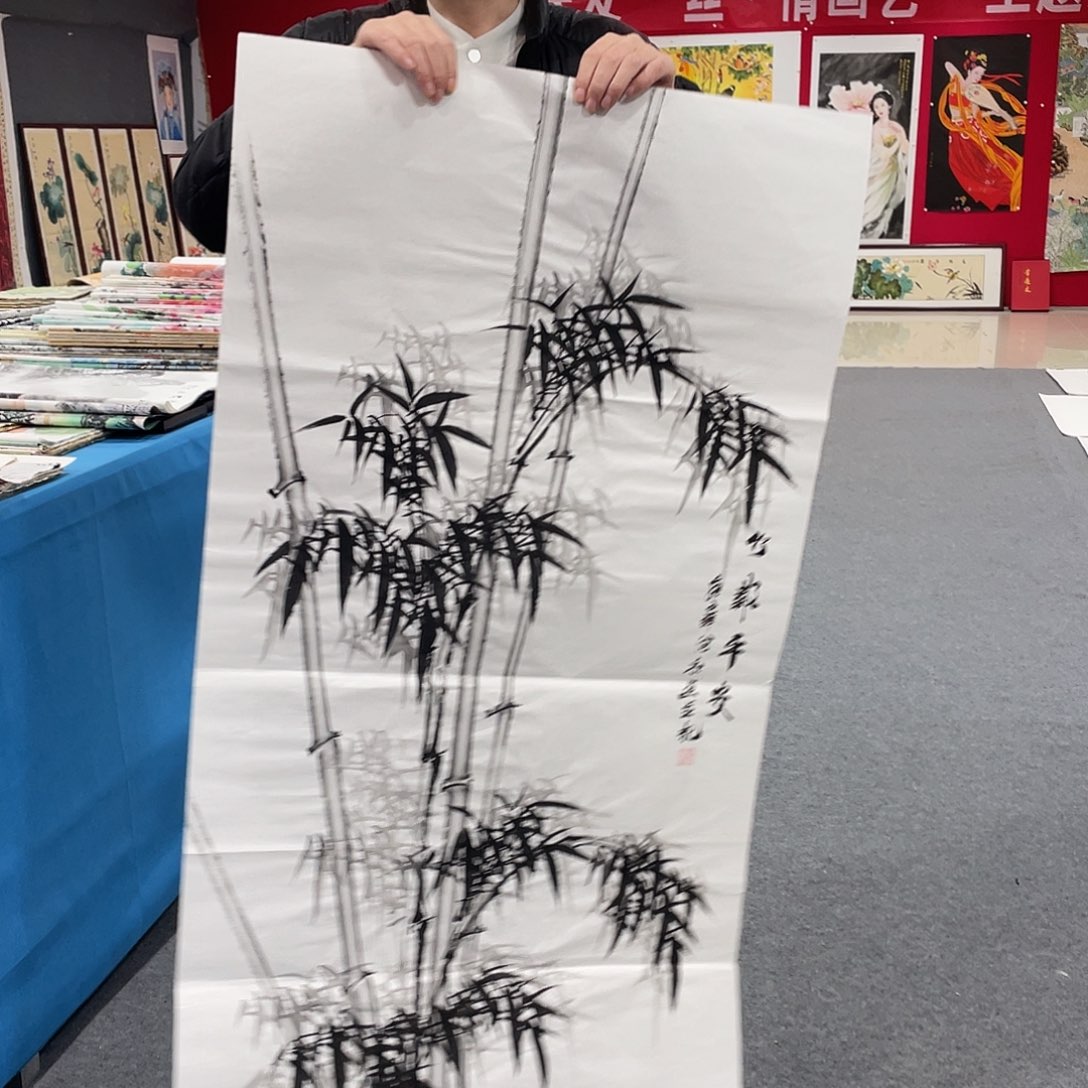 国画今天上午国画作品展示