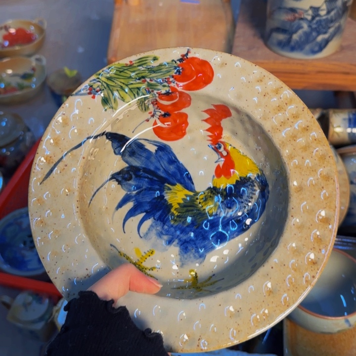 瓷片景德镇陶瓷手工手绘