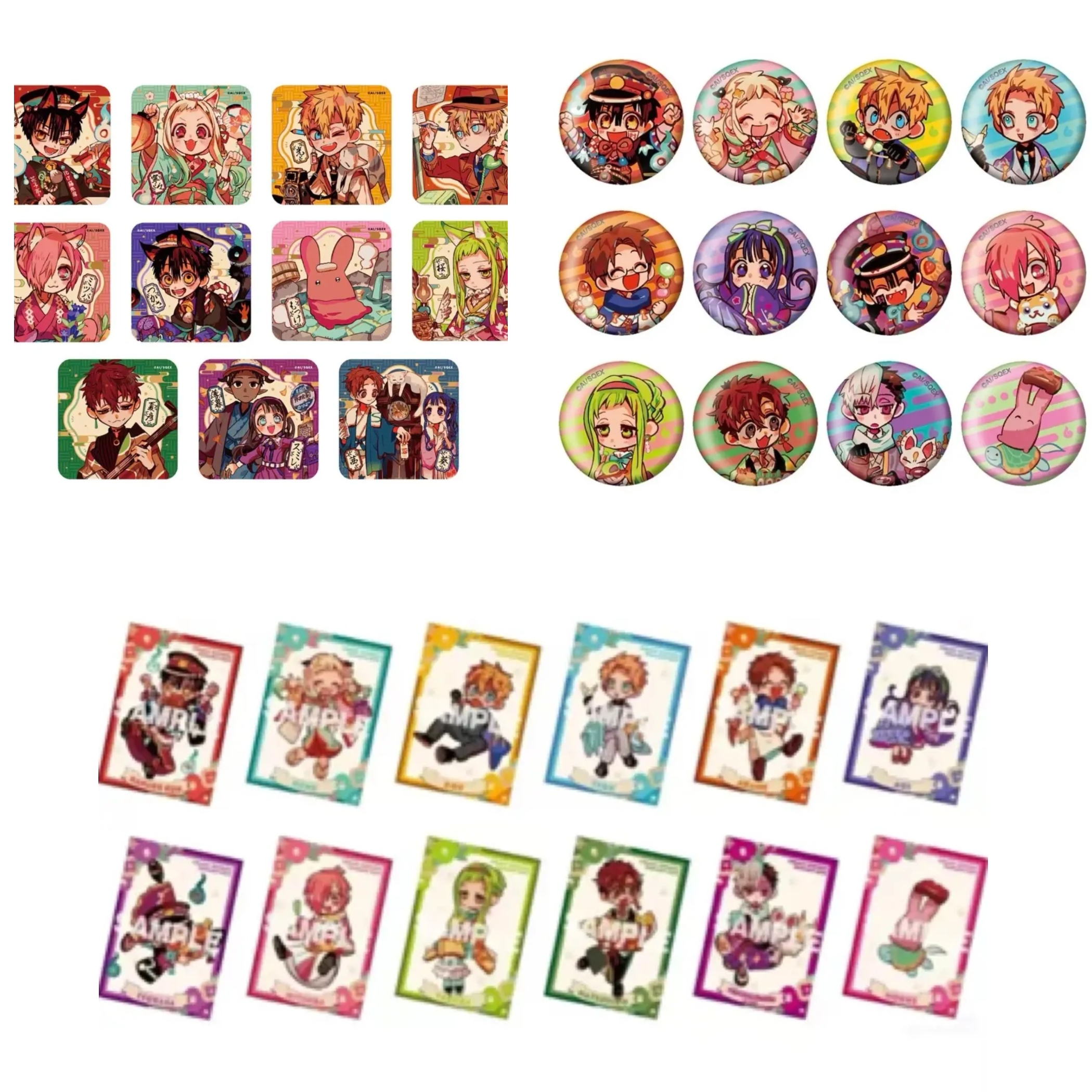花子君10周年系列吧唧/小卡 日谷场贩正品盲盒 散池