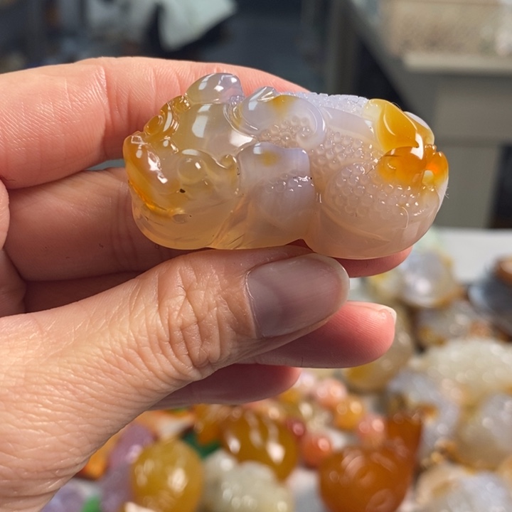 玛瑙/玉髓吊坠(不含链)未镶嵌