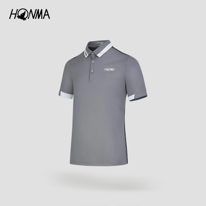 [专业高尔夫]HONMA新款男士短袖POLO速干舒适简约时尚HMLX707T243