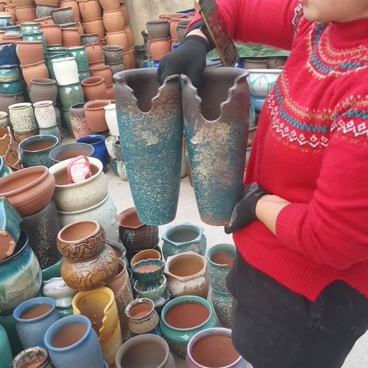 红陶口13高31瑕疵