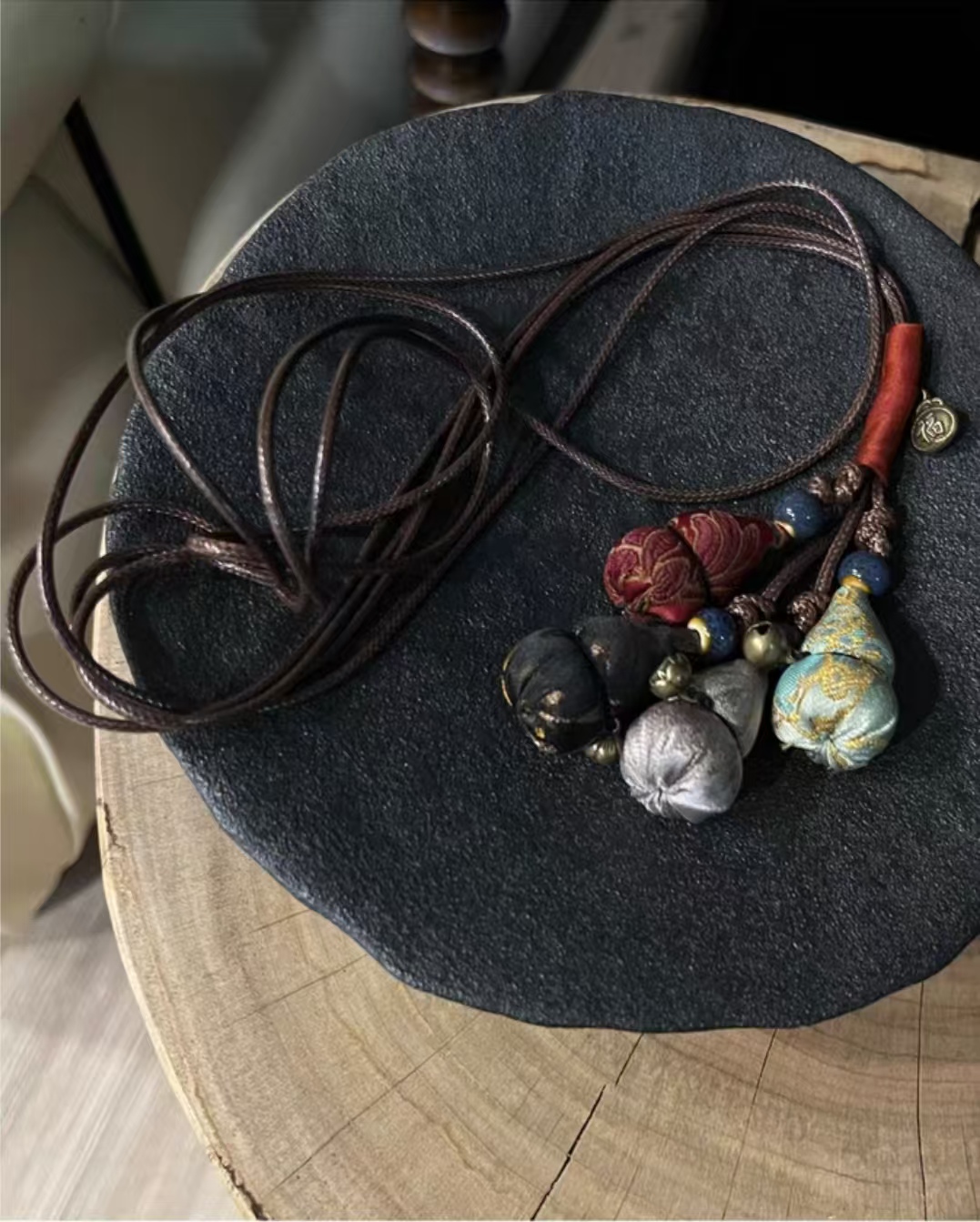 纯手工香云纱桑蚕丝葫芦挂件
