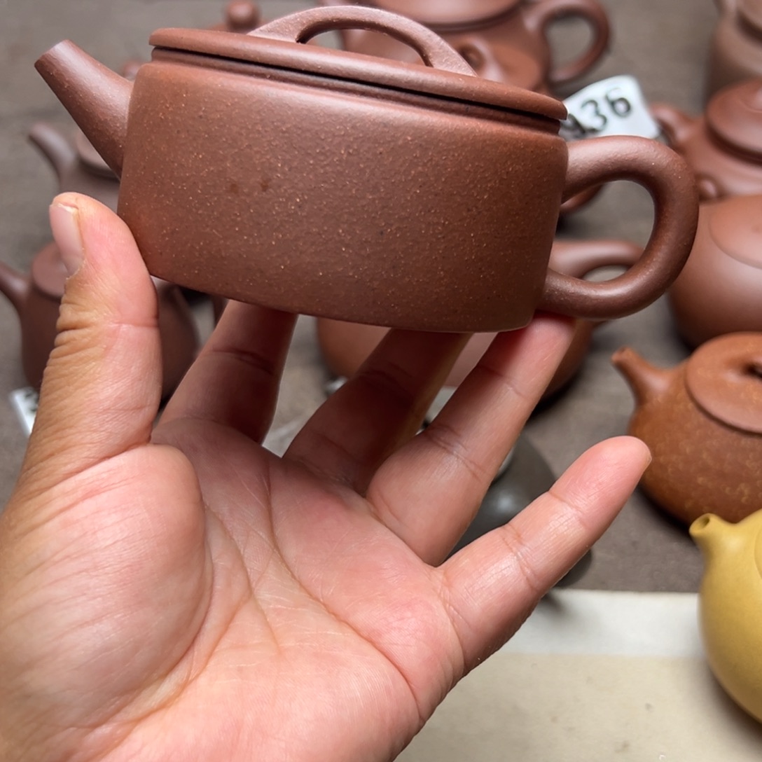 茶壶紫砂底槽清半手工160cc左右瑕疵不挑