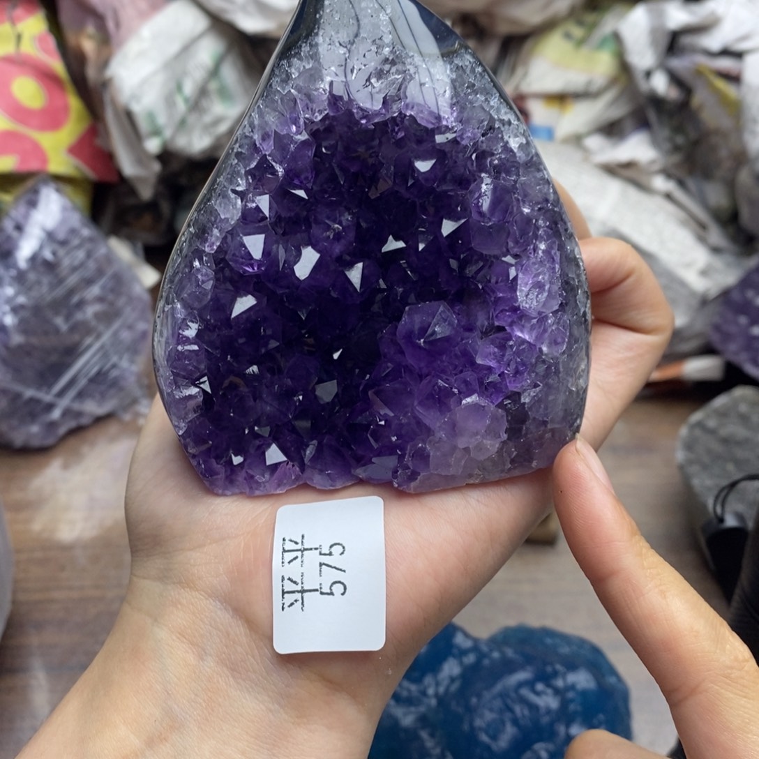 紫晶珠宝半成品未镶嵌