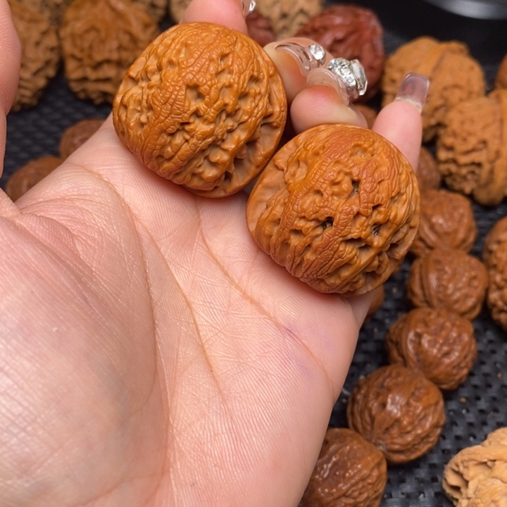 吊坠文玩核桃秦岭野生56