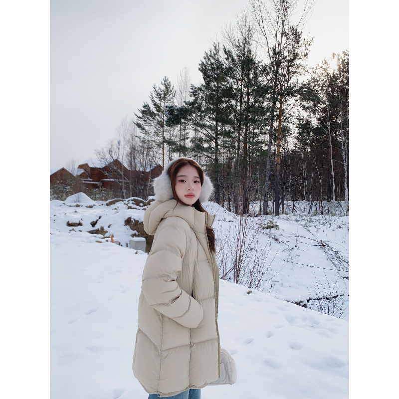 暴雪时分/Co&Sheng重生小个子女款羽绒服保暖简约经典款中长款