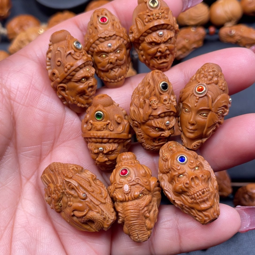 橄榄核手串/手链八宝五色财神橄榄核手串