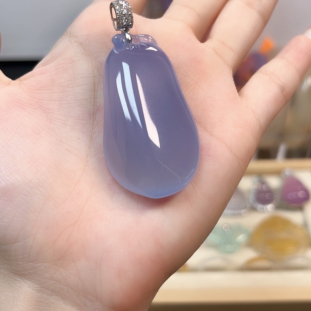 柠***檬玛瑙/玉髓颈饰未镶嵌