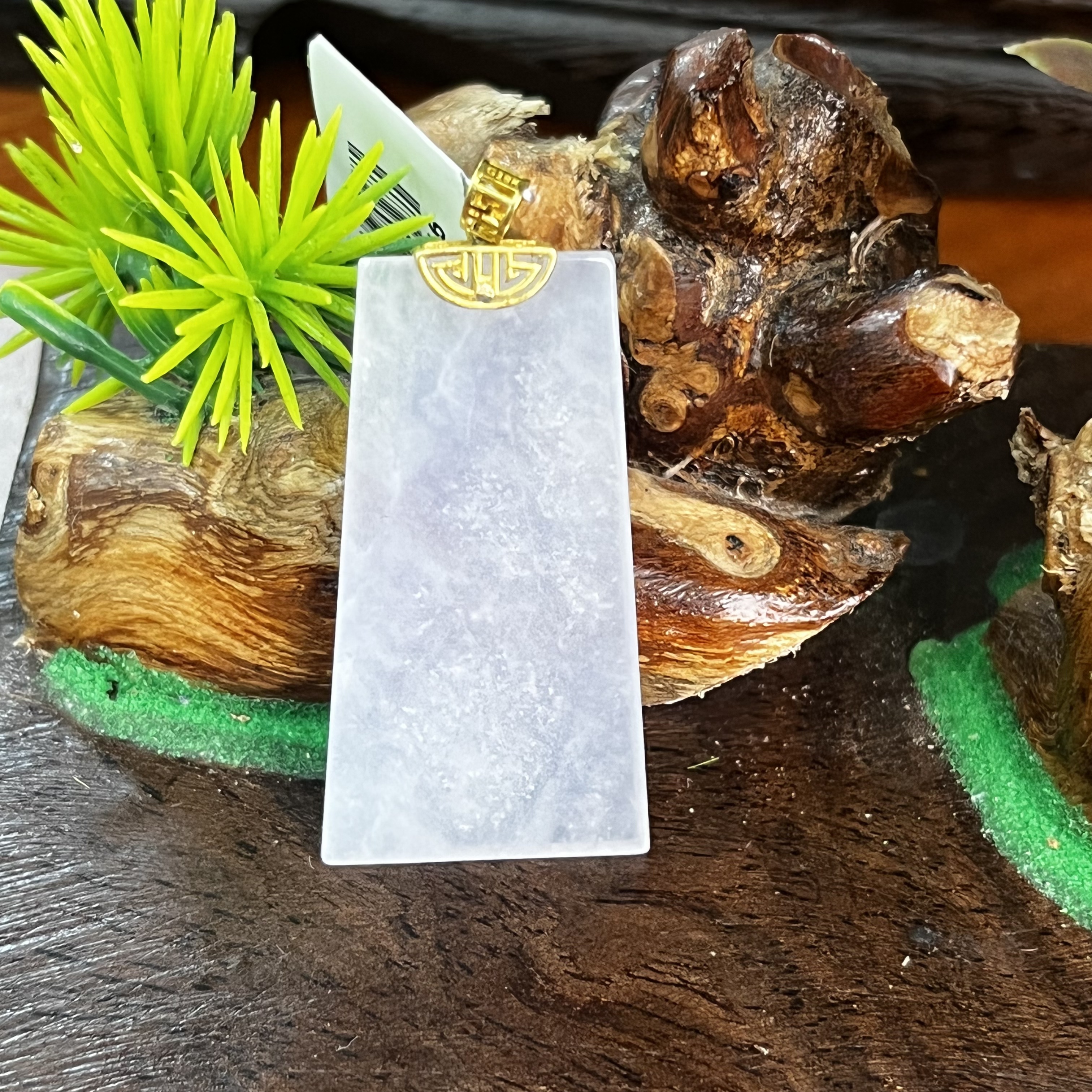 19638天然缅甸A货翡翠-无事牌