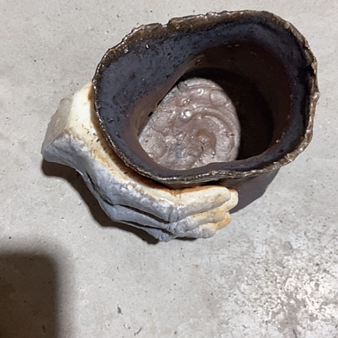 杯柔**水漏水 柴烧裸烧手作品