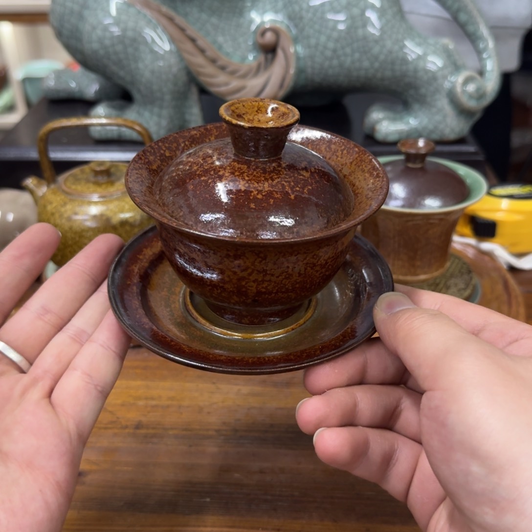 龙泉青瓷茶具微瑕5692