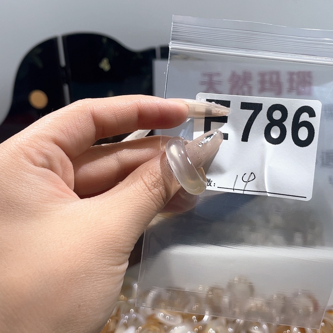 玛瑙/玉髓戒指合金786
