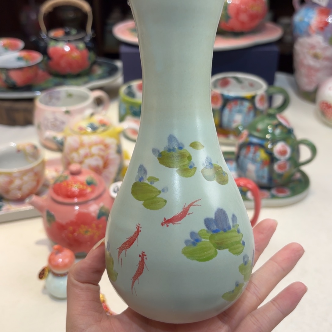 景德镇手绘高温釉下彩陶瓷茶具