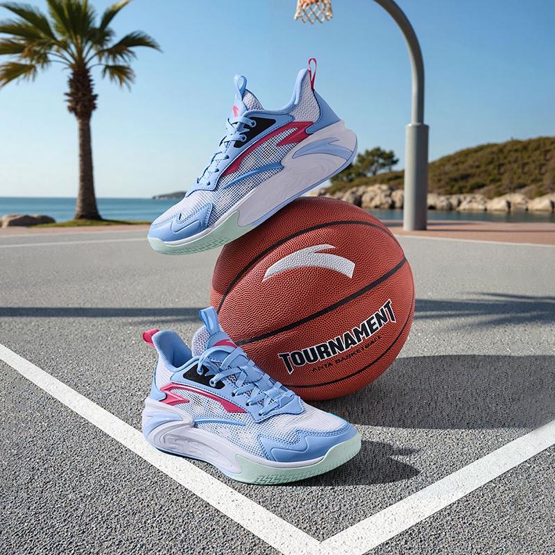 安踏儿童男大童篮球鞋2025夏季网面透气A12521131