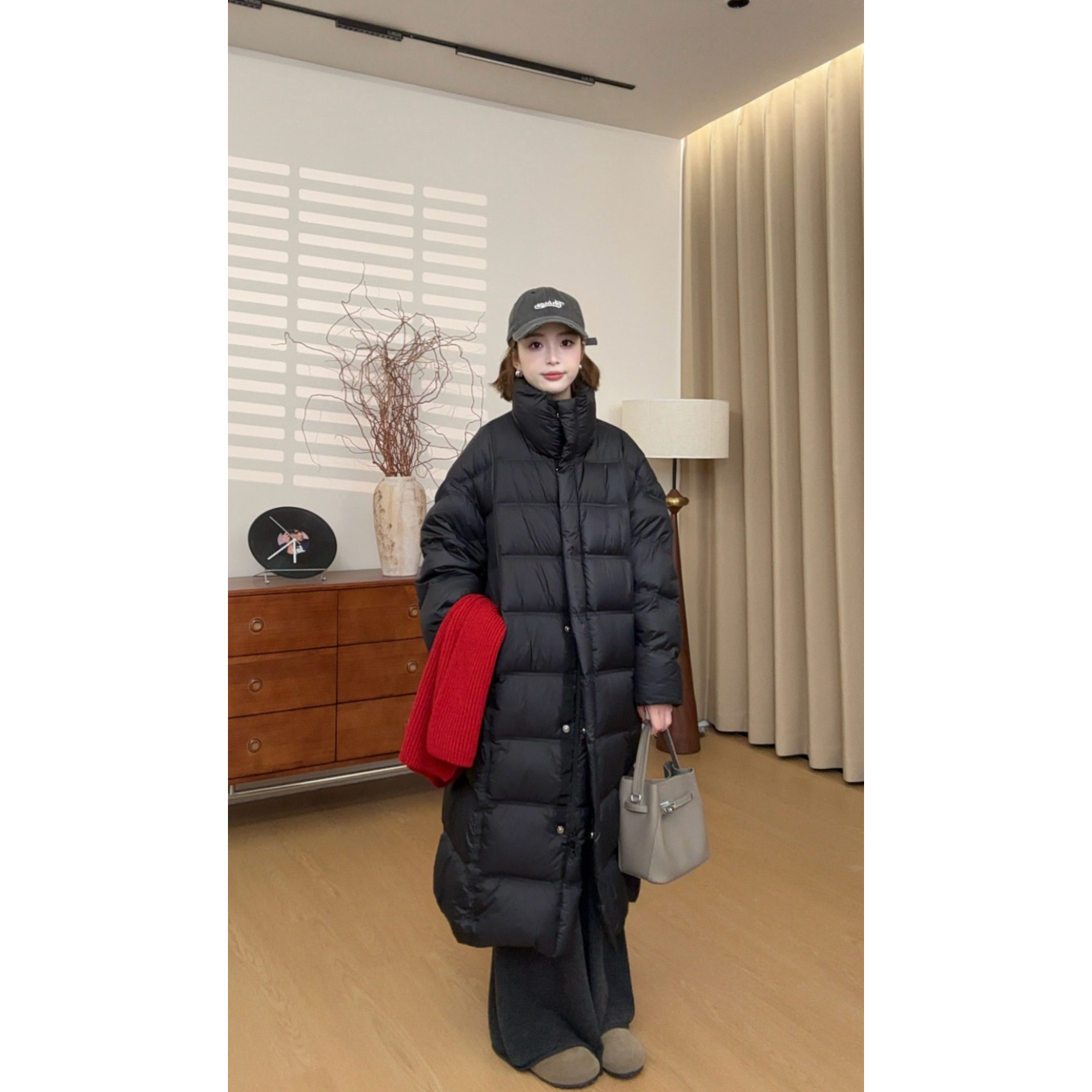 【张小九】立领双门襟加倍温暖韩版新国标90白鸭绒羽绒服Z2131