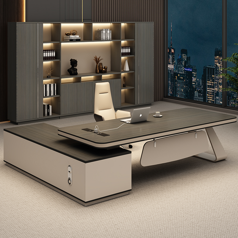 老板桌办公桌简约现代办公家具总裁办公桌椅组合轻奢办公室老板台