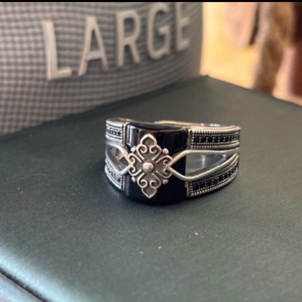 925银戒指 拜合提亚尔银戒指指环时尚复古手工男戒男款霸气风格