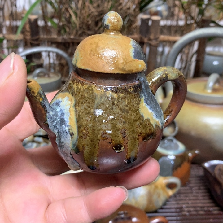 紫砂茶壶纯自然高温裸柴烧