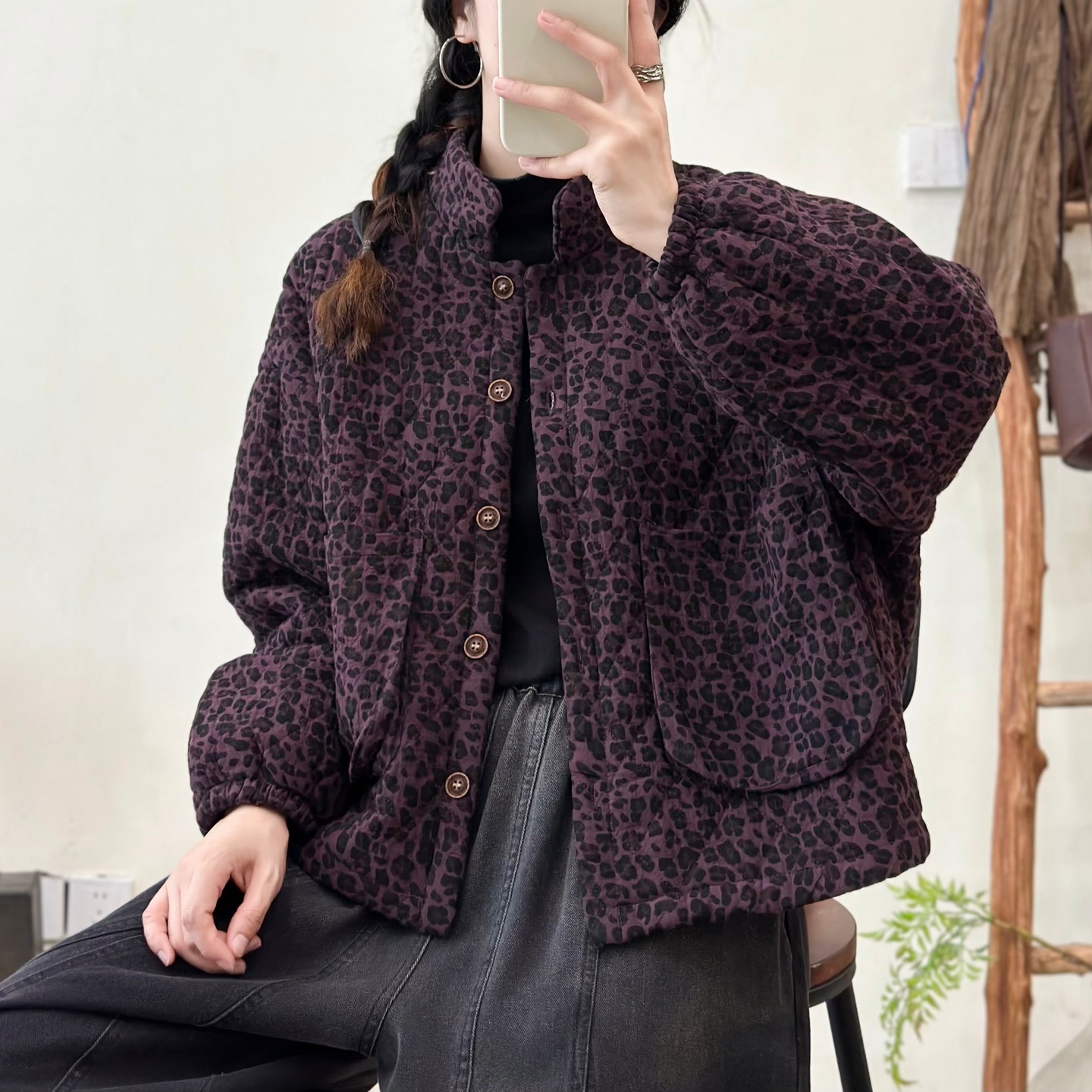 18709新款冬季加厚洋气减龄棉服