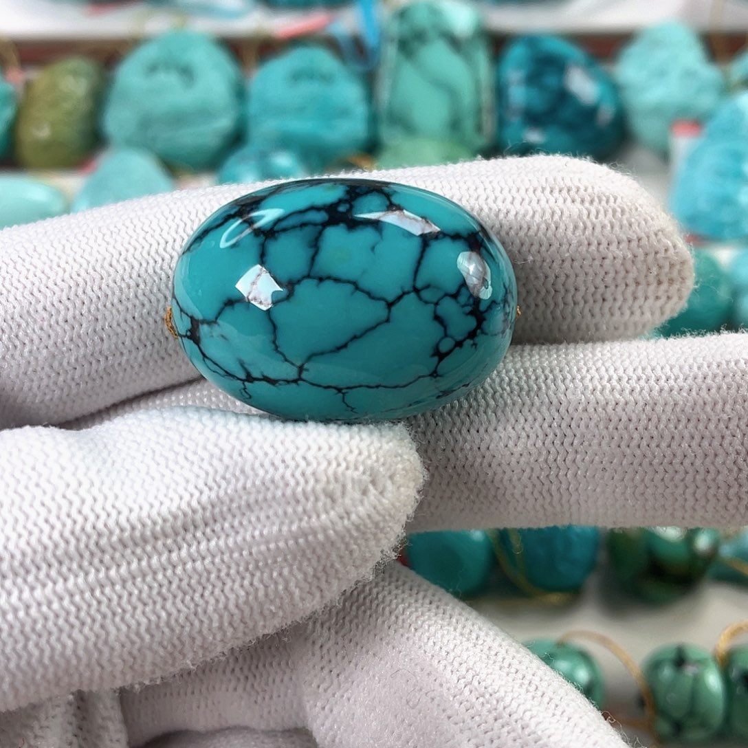 绿松石未镶嵌车挂