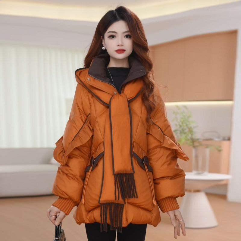 【羽绒服】冬季白鸭绒羽绒服百搭新款时尚气质休闲保暖外套羽绒服