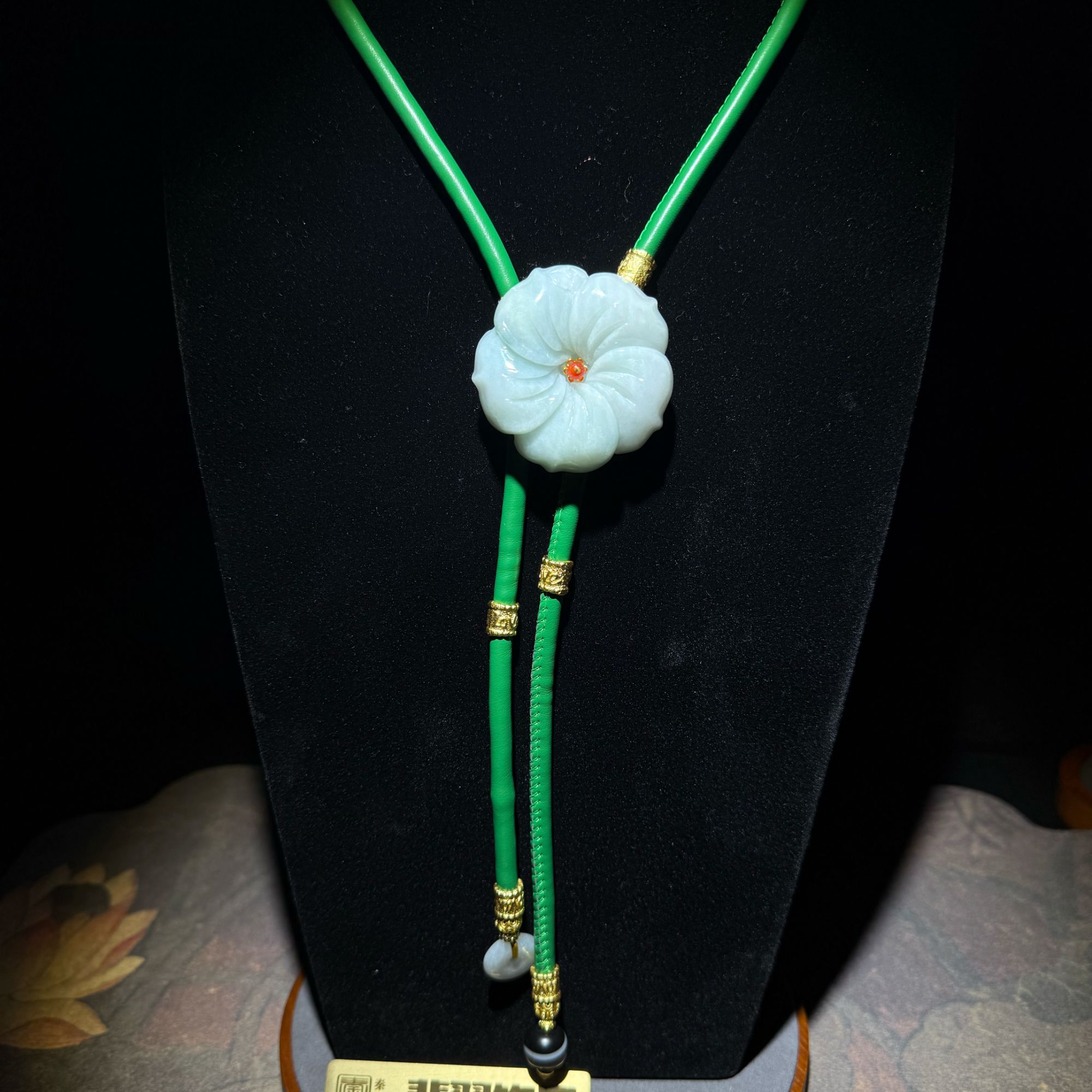 天然A货缅甸翡翠百搭民族风樱花中国风古风气质复古纯手工时尚