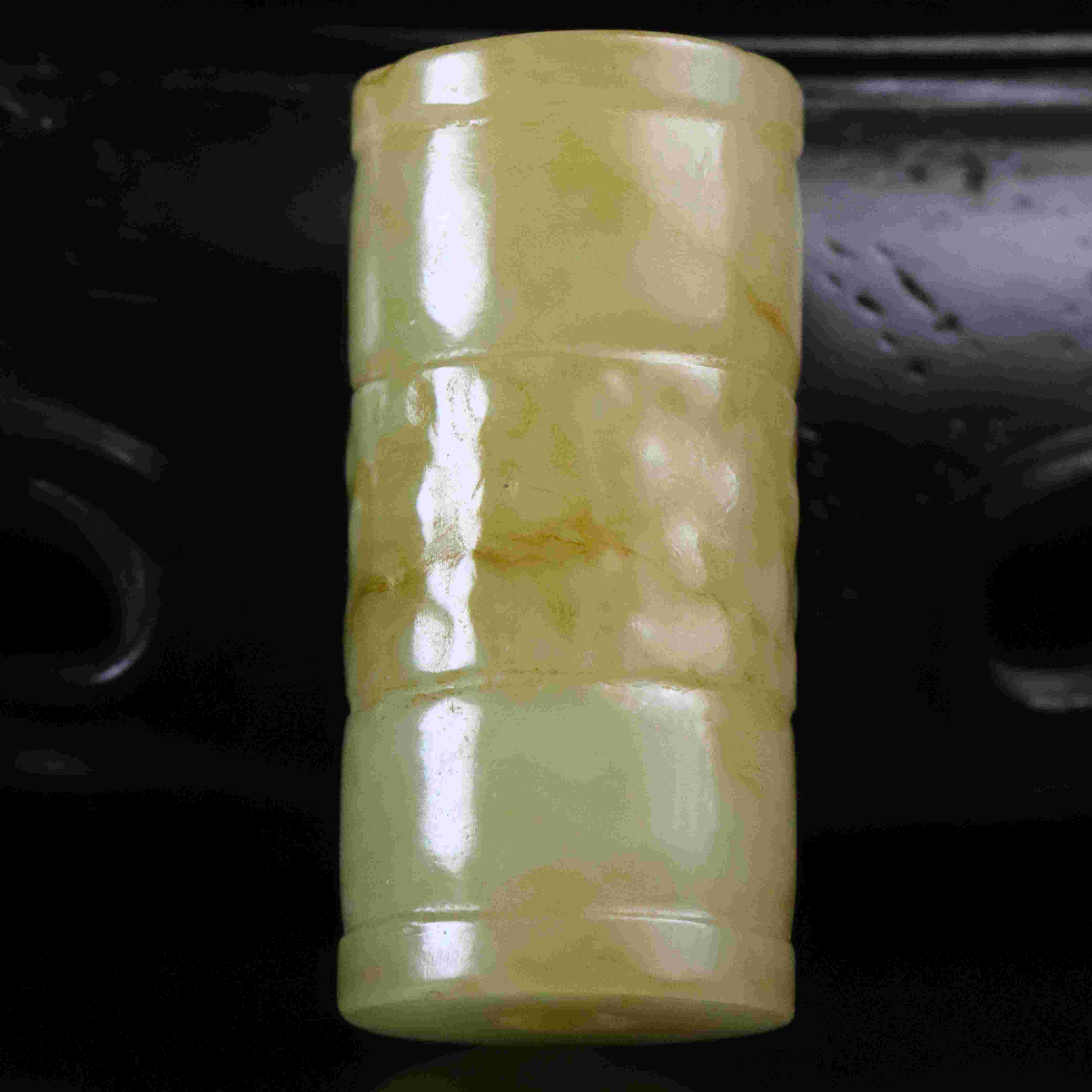 1865清代和田玉谷纹玉珒2337