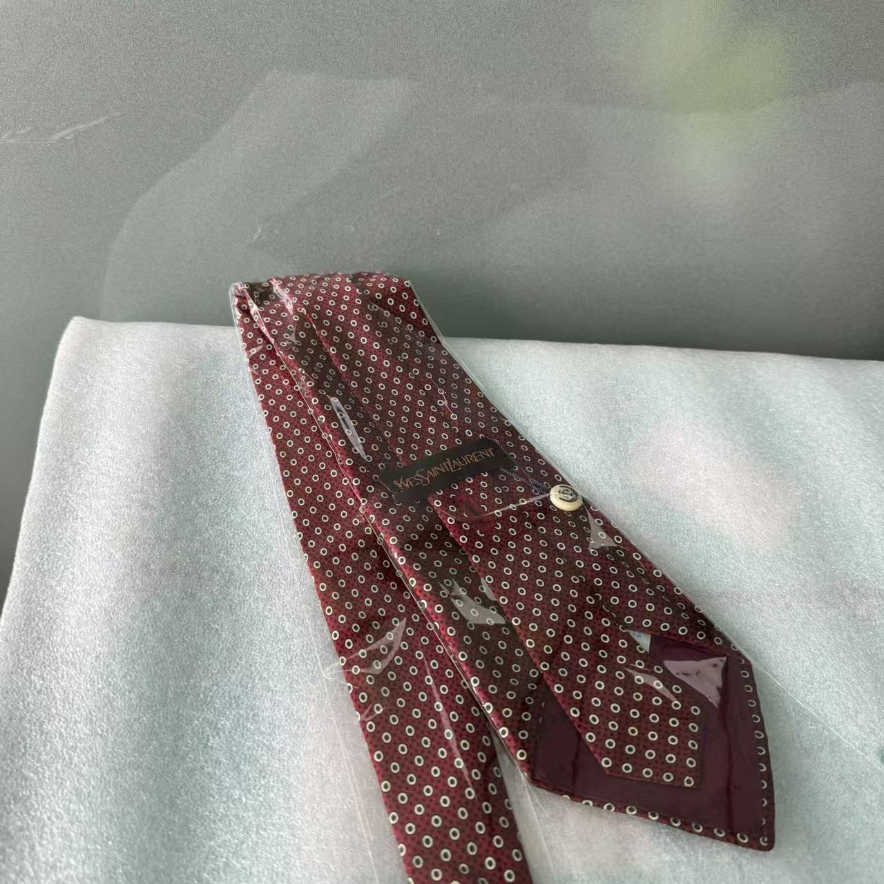 95新 YSL/圣罗兰 乱乱子中古/领带/91890