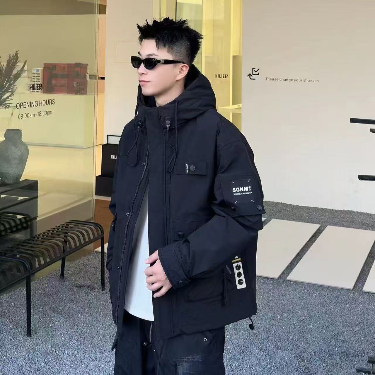 【极寒系列】66202冬季硬核工装连帽防寒服