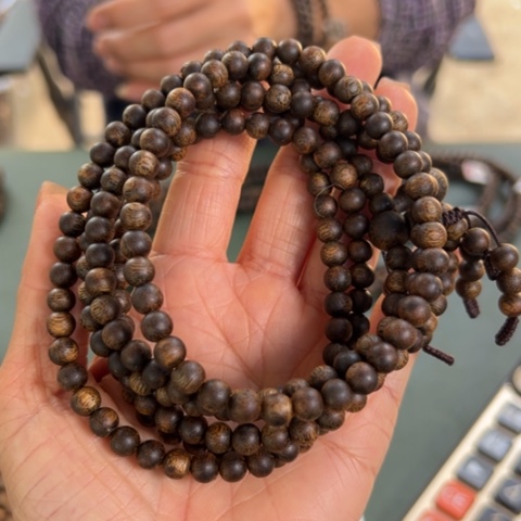 沉香手串红土乌身沉水浮14克卡0.6多样性发1条