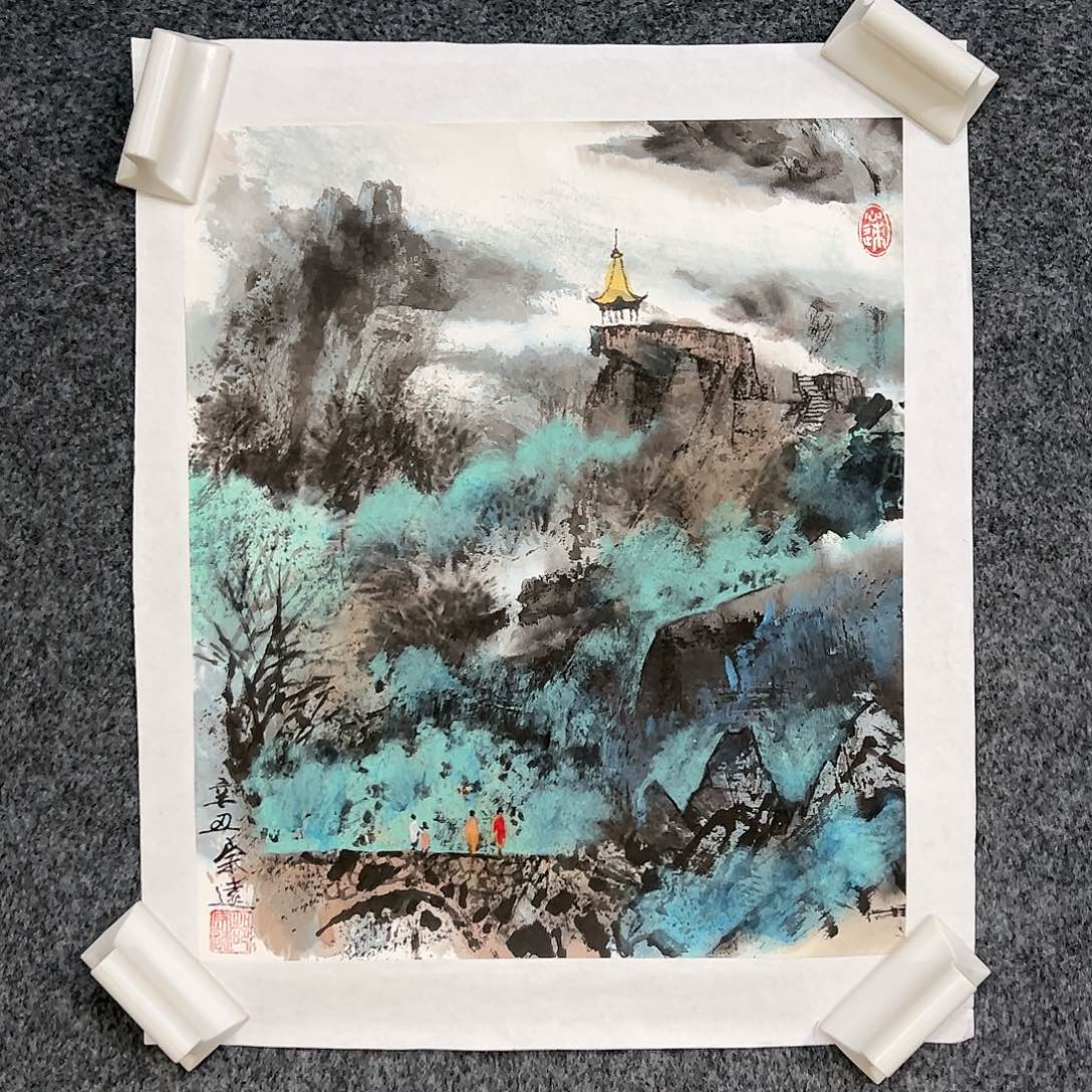 国画（g94237）望远 书画