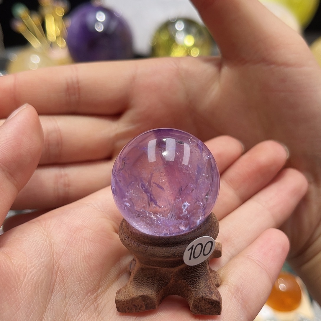 ****金水晶珠宝半成品未镶嵌微瑕3.06