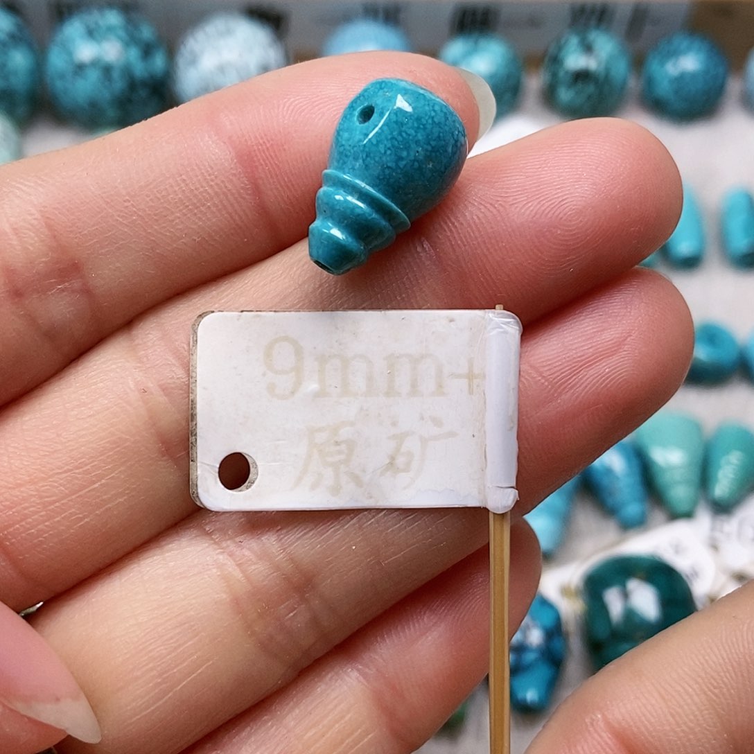 未镶嵌绿松石珠宝半成品