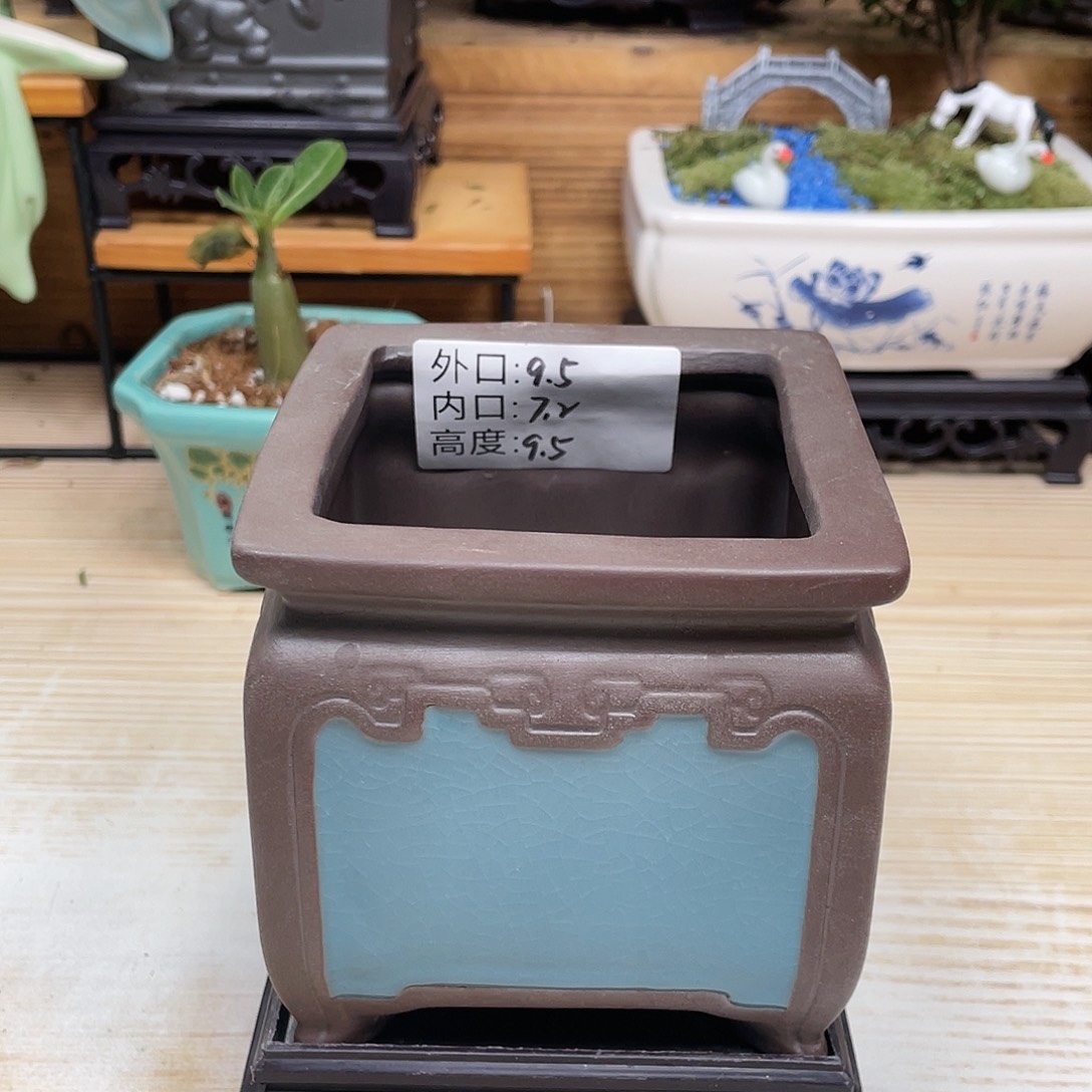 紫砂花盆陶瓷艺术花盆陶瓷