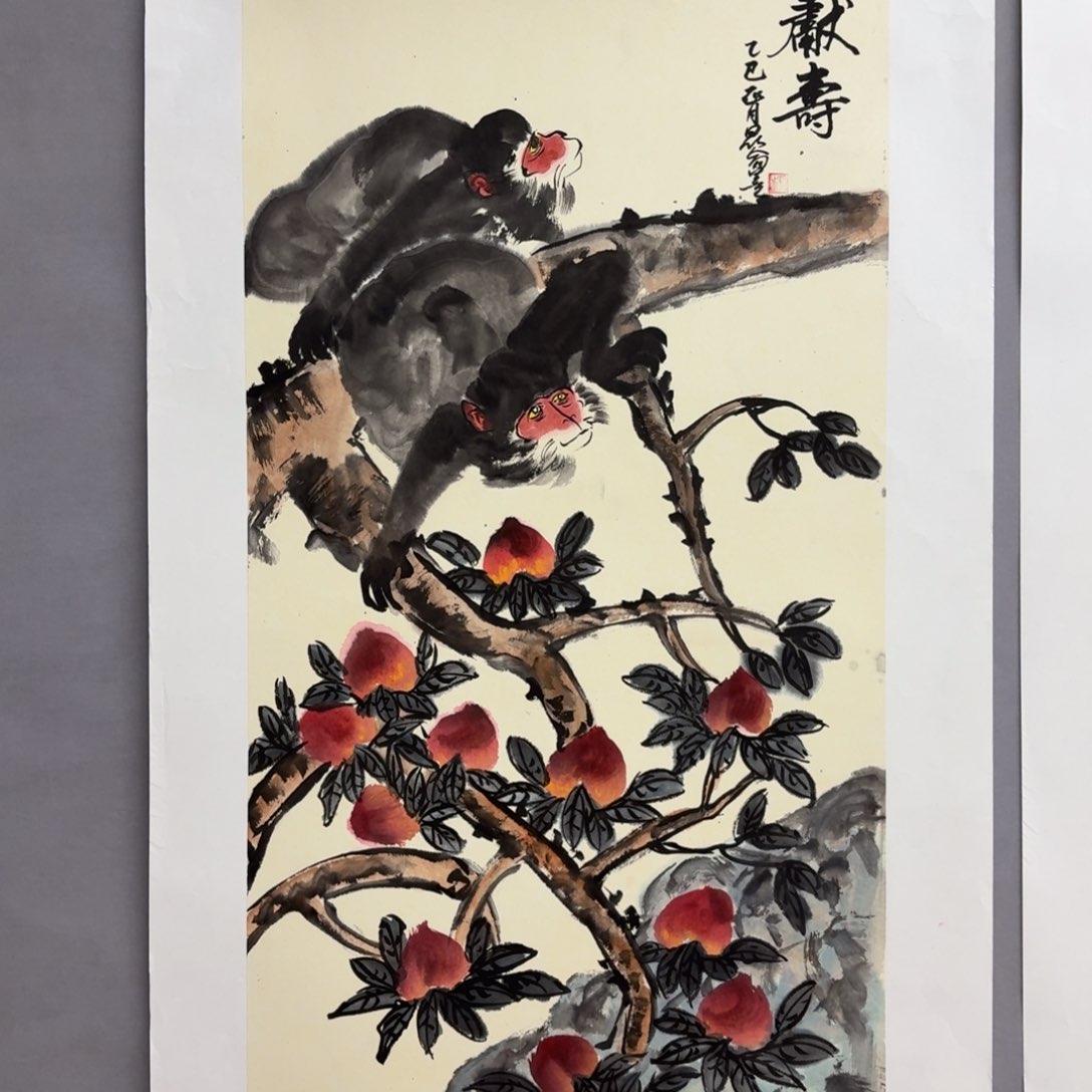 国画艺术家真人手绘