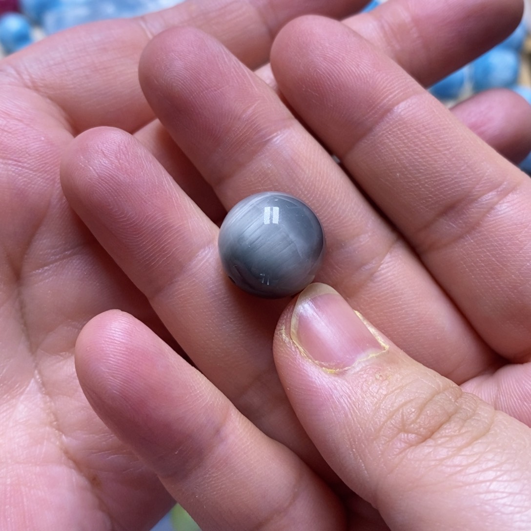 未镶嵌针钠钙石（海纹石）颈饰如**初