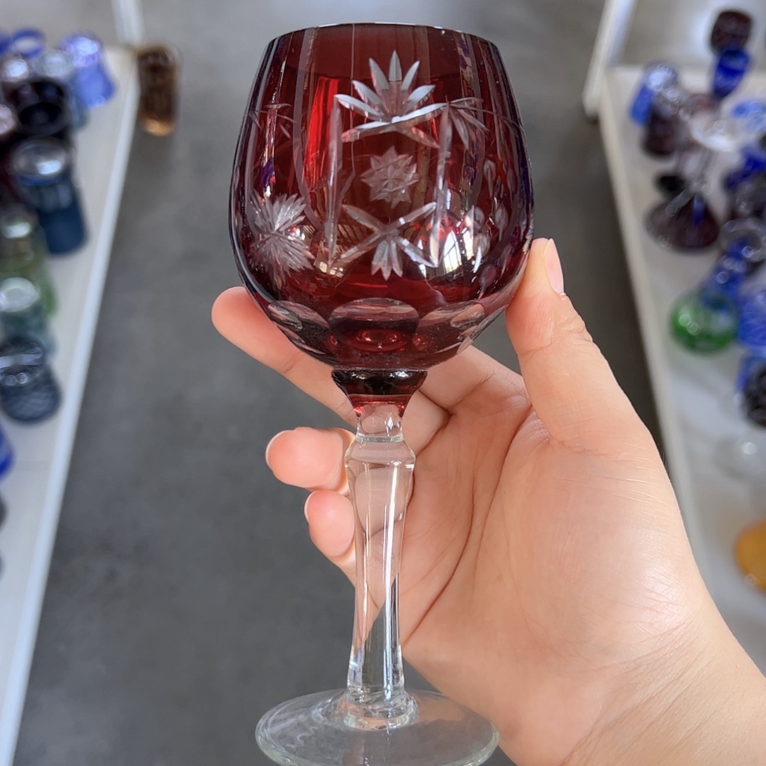 平底款水晶玻璃微瑕一个